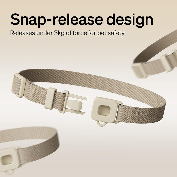 RFID Collar Tag for Smart App Monitoring Cat Water Fountain PLWF305 and One RFID Automatic Cat Feeder PLAF301, Lightweight and Compact Tag with Snap Release Design