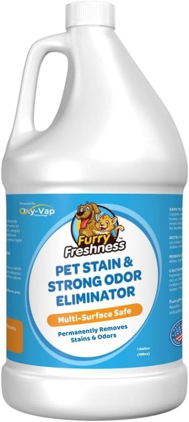 Extra Strength Cat or Dog Pee Stain & Permanent Odor Remover + Smell Eliminator -Removes Stains from Pets & Kids Including Urine or Blood- Lifts Old Carpet Stains- 32Oz Spray