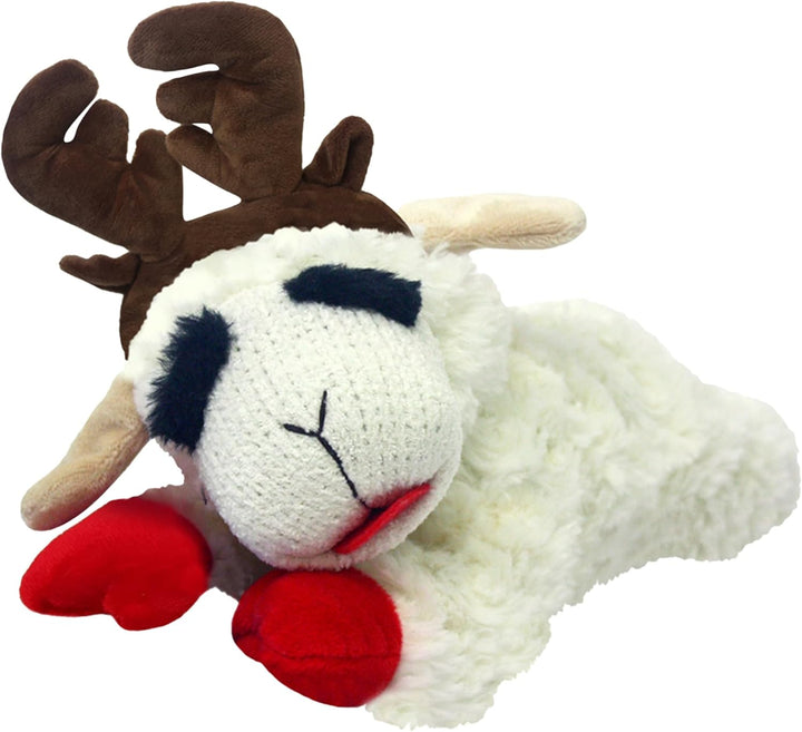 Mini Lamb Chop Officially Licensed, Plush, Squeak Pet Toy (White, 10')