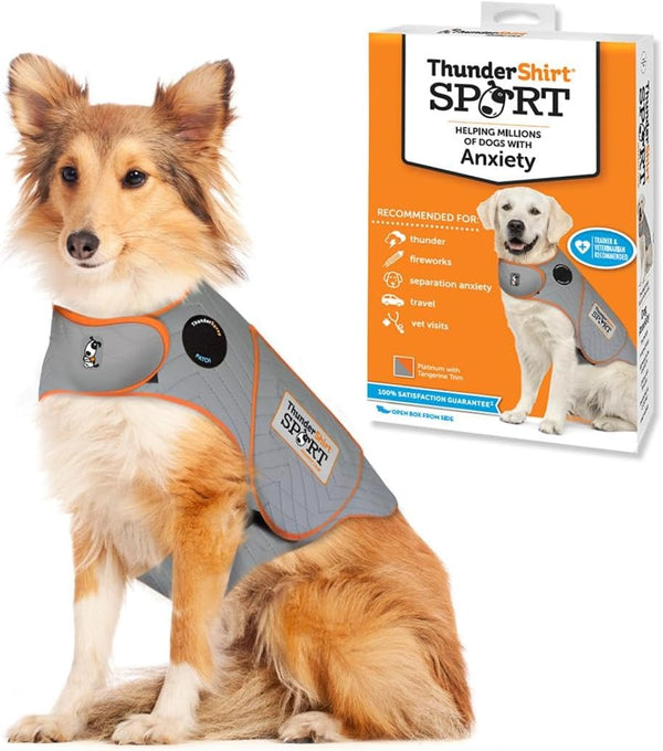 for Dogs, Large, Platinum Sport - Dog Anxiety Relief Calming Vest