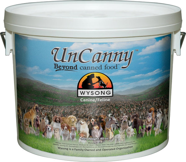 Uncanny Canine/Feline Raw Diet - Dog/Cat Food Supplement - 40 Ounce Bucket