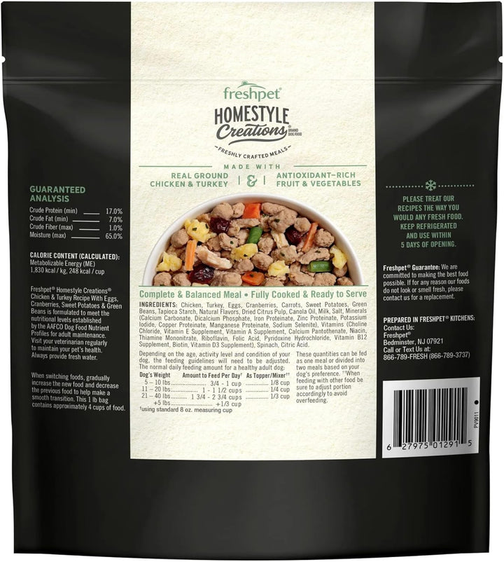 – Dog Food Homestyle Creations Chicken Turkey Recipe, Gift Set, 16 Oz – Pack of 6