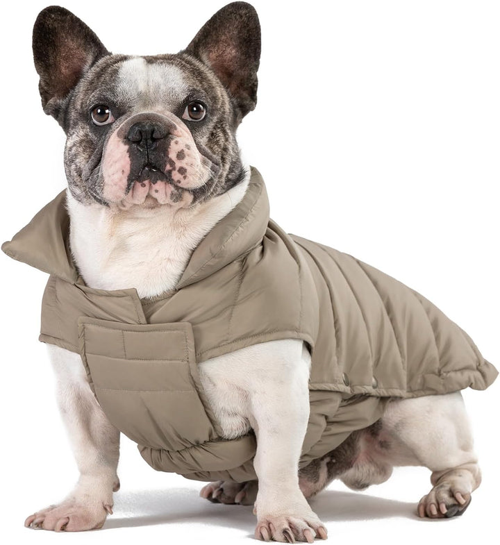 Dog Puffer Jacket, down Winter Coat, Durable Outdoor Coat for Cold and Windy Conditions, Waterproof, Lightweight Jacket, Adjustable Fit for Small, Medium, Large Dogs(Pink,12/M)