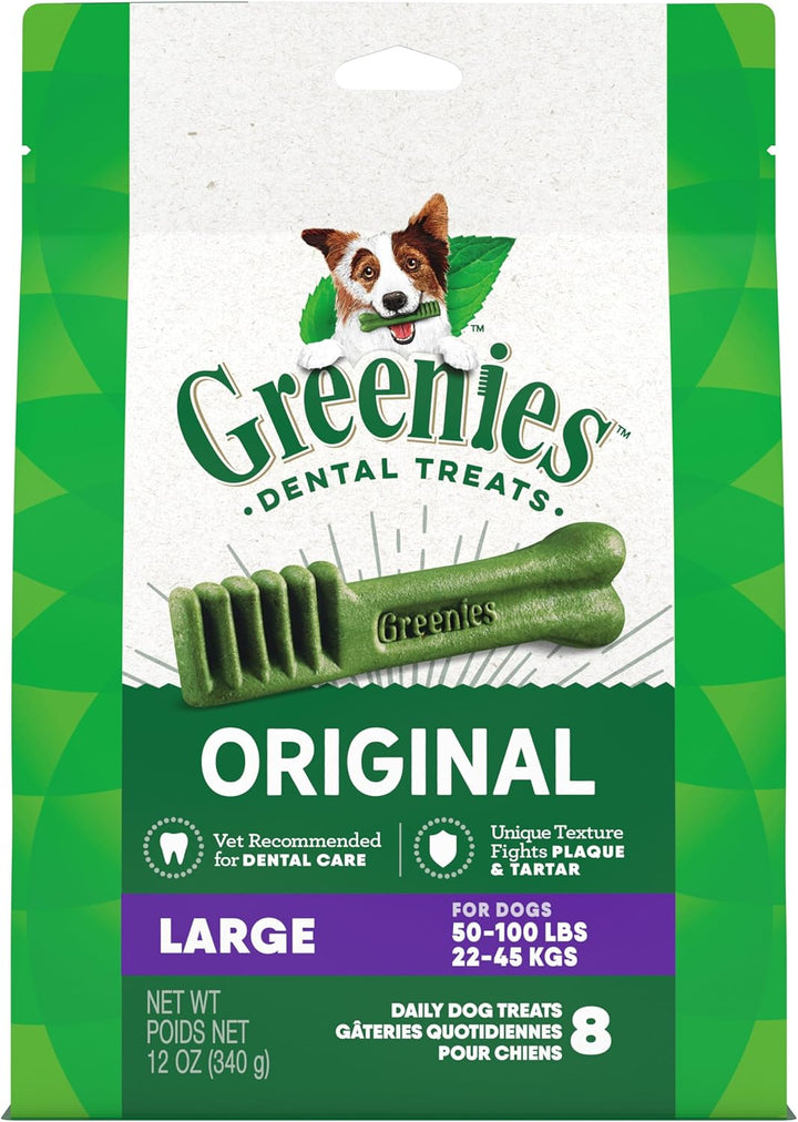 Original Large Dental Dog Treats, 36 Oz. Pack (24 Treats)