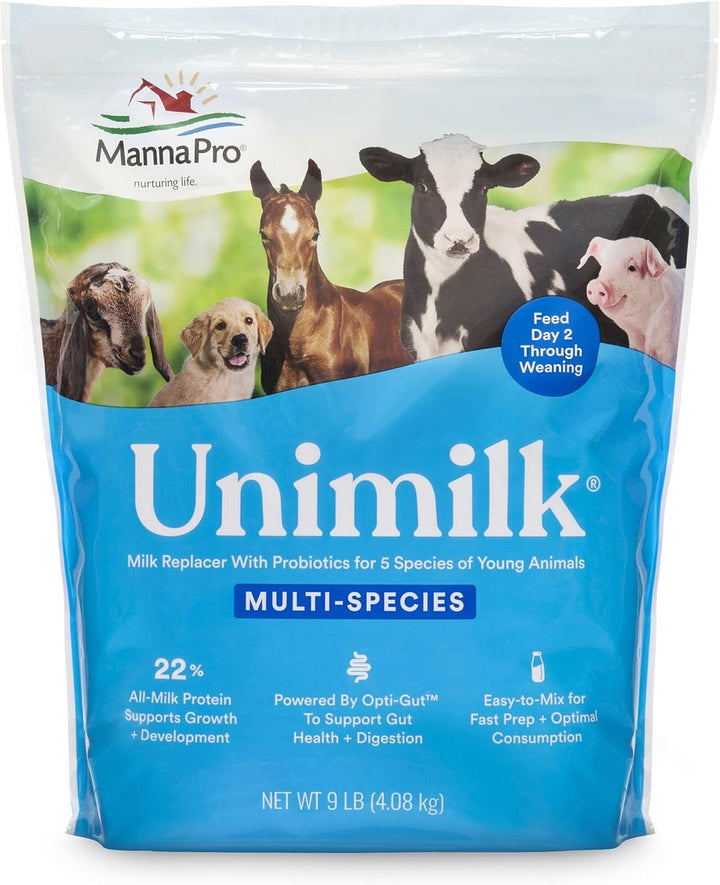 Unimilk Multi-Species Milk Replacer | Great for Puppies | 9 Lb