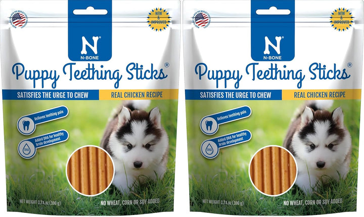 Puppy Teething Sticks Peanut Butter Flavor, 3.74-Oz Bag