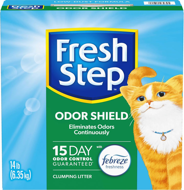 Odor Shield Clumping Litter with Febreze Freshness, 14 Lb. Box