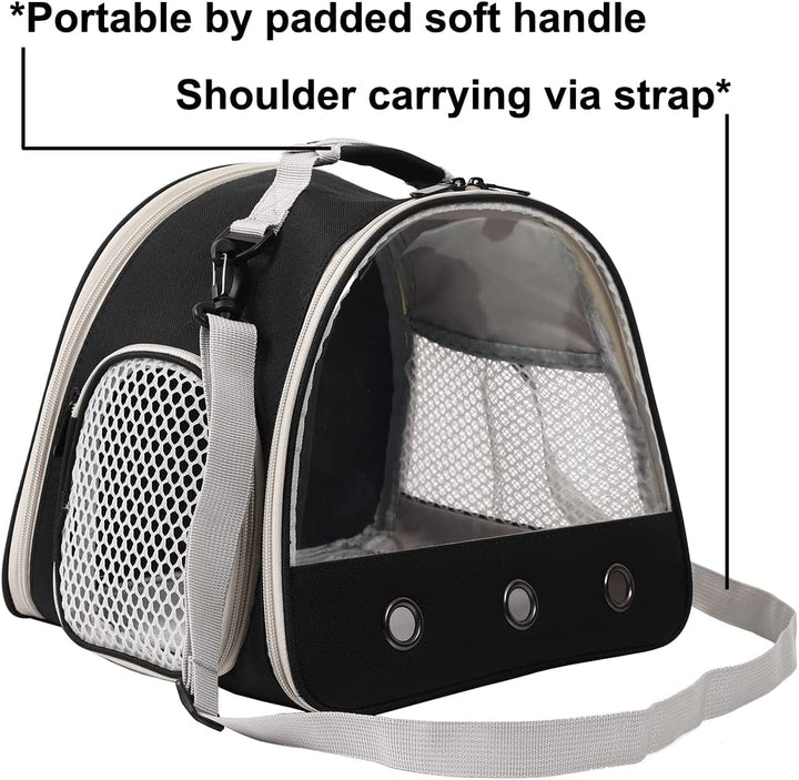 Bearded Dragon Travel Carrier,Lizards Carrier, Small Animal Travel Carrier for Sugar Glider Hedgehog Rat Parrot Bird Guinea Pig, Portable Guinea Pig Travel Bag for 2