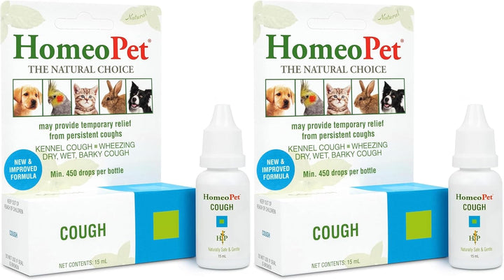Cough, Safe and Natural Cough Supplement for Dogs, Cats, and Small Pets, 15 Milliliters