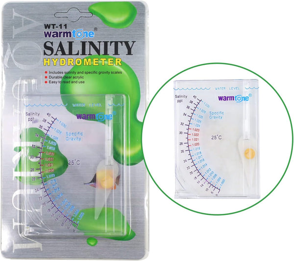 Salinity Tester, Sea Specific Gravity Test for Fish Tank Pond Water Saltwater Freshwater, Accurate Automatic Hydrometer