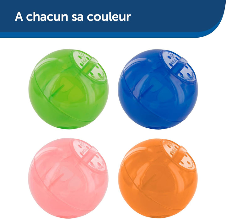 Slimcat Interactive Feeder - Combines Play with Mealtime - Adjustable Portions - Bpa-Free Plastic - Slow Feeder for Digestion - Lightweight, Dishwasher-Safe Toy - Blue