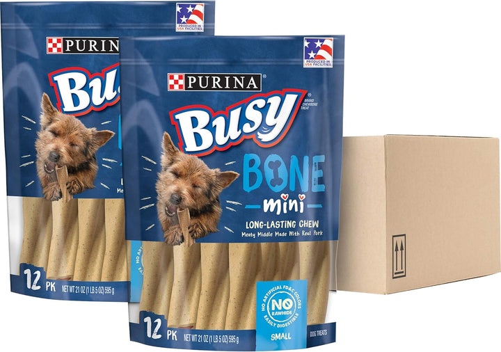 Bone Small Breed Adult Dog Chew Bone Treats, Mini - 20 Ct. Pouch