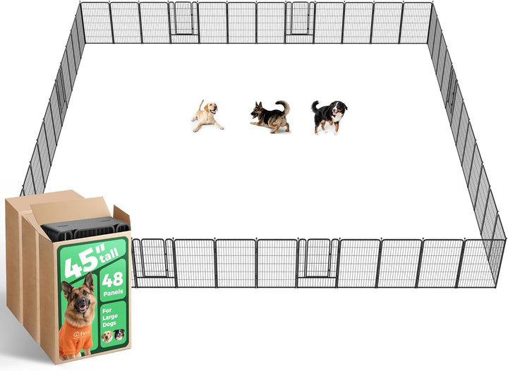 Rollick Unleashed Dog Playpen for Indoor, Yard, RV Camping, 24 Inch 8 Panels for Small and Puppy Dogs, Black│Patented