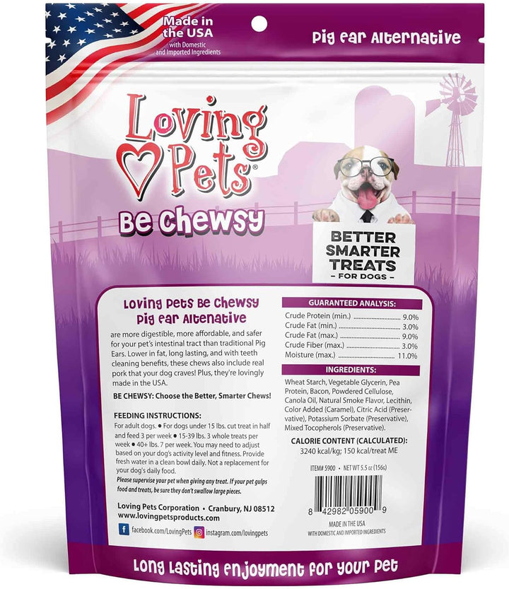 - Be Chewsy Pig Ear Alternative for Dogs Pig Ear Dog Treats for Small, Medium & Large Dogs (4 Pack)