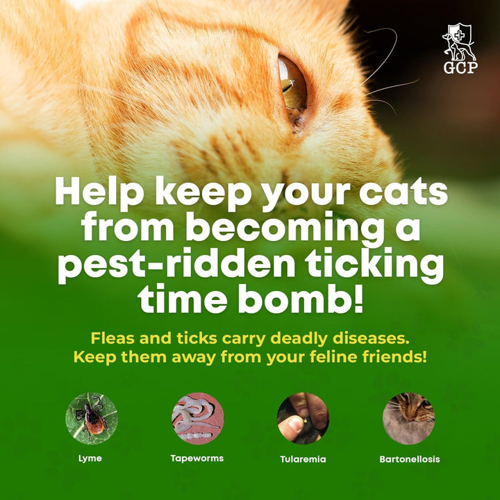 Flea and Tick Chewable Treats for Cats – No Harsh Chemicals – 100 Chicken-Flavored Chews Pets