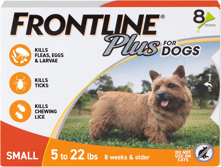plus Flea and Tick Treatment for Small Dogs Upto 5 to 22 Lbs. 3 Treatments