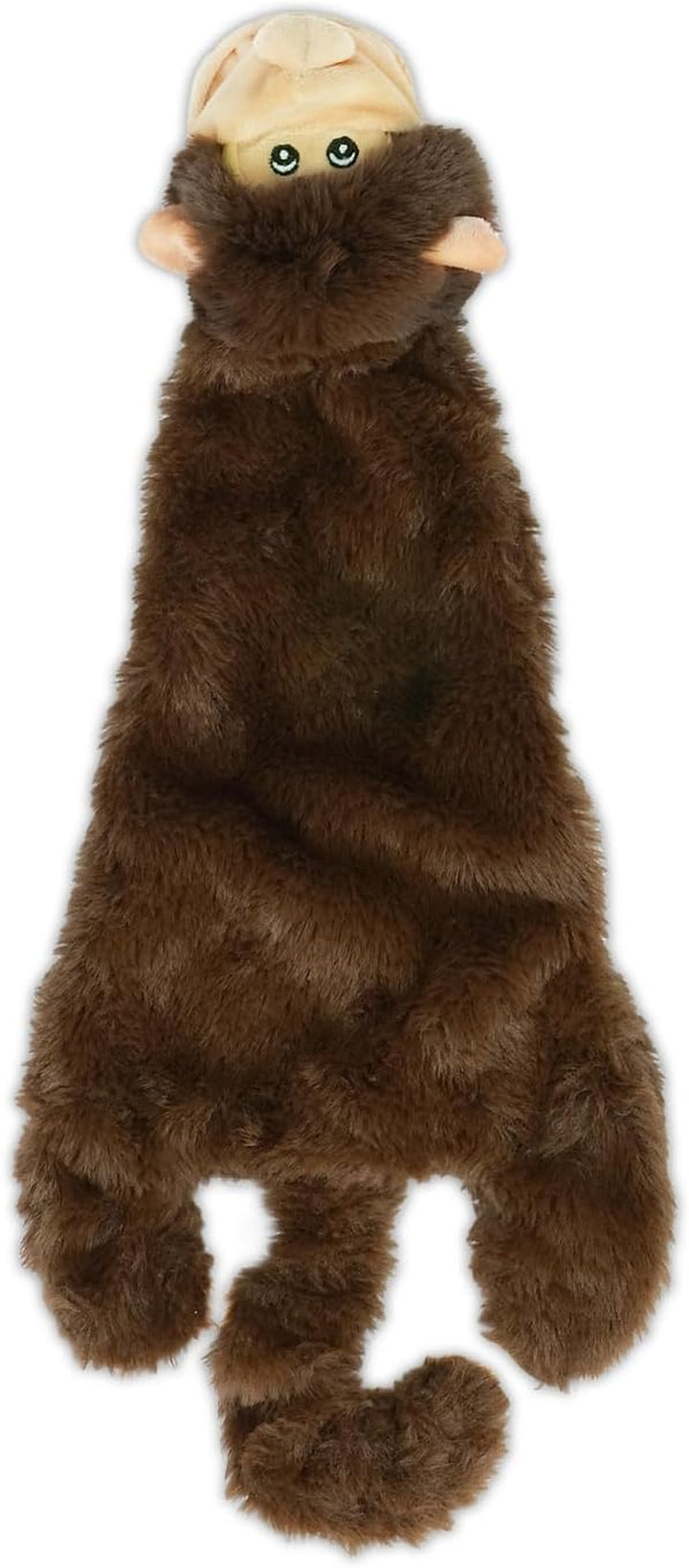 2-In-1 Stuffless Squeaky Dog Toys with Soft, Durable Fabric for Small, Medium, and Large Pets, No Stuffing for Indoor Play, Supports Active Biting and Play - 4 Figures, Small