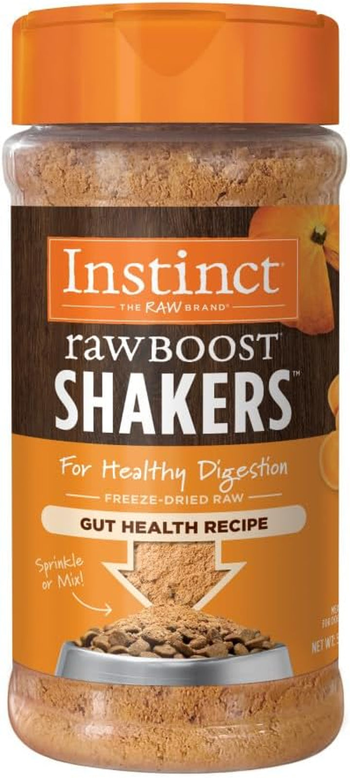 Raw Boost Shakers, Freeze-Dried Powder, Dog Food Topper, Chicken - Gut Health, 5.5 Oz. Bottle