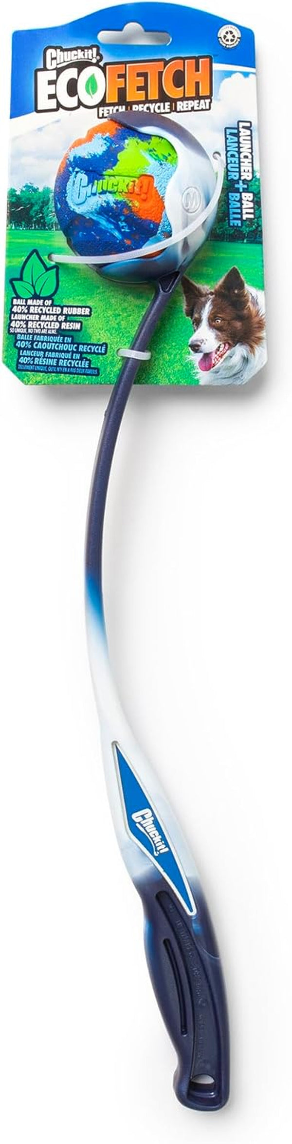 Ecofetch Dog Ball Launcher - Medium (2.5") Dog Fetch Portable Sports Ball Thrower for Dogs 20-60 Pounds