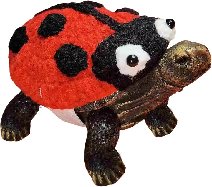 Sweater for Turtle, Handmade Knitted Sweater for Tortoise, Warm Small Animal Sweater, Knitted Pet Apparel with Adjustable Strap, Pet Cosplay Costume for Halloween (Red Stegosaurus, M)