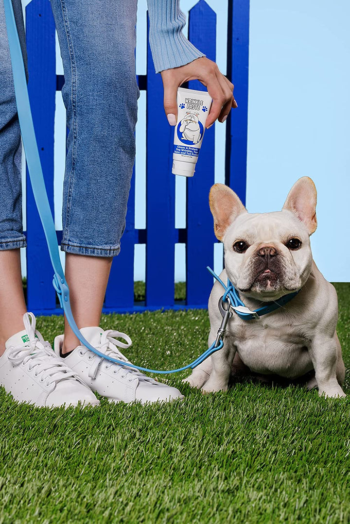 Wrinkle Paste - Bulldog, French Bulldog, Pug, English Bulldog – Cleans Wrinkles, Tear Stain, Tail Pockets, and Paws – Anti-Itch Tear Stain Remover & Bulldog Wrinkle Cream, 2 Oz.