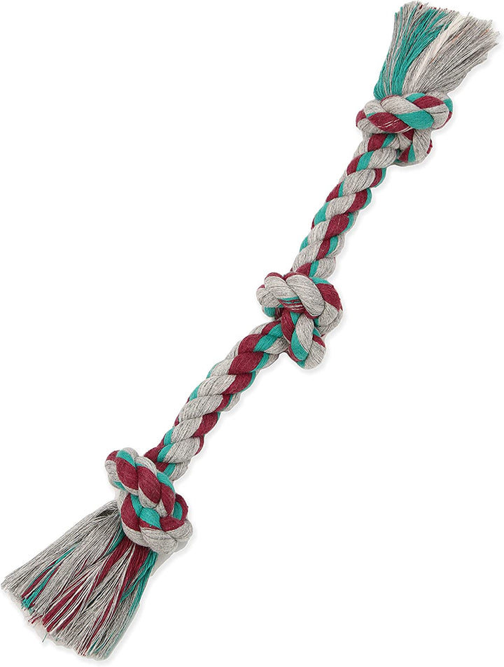 Mammoth Flossy Chews Rope Tug – Premium Cotton-Poly Tug Toy for Dogs – Interactive Rope Toy (Colors May Vary)