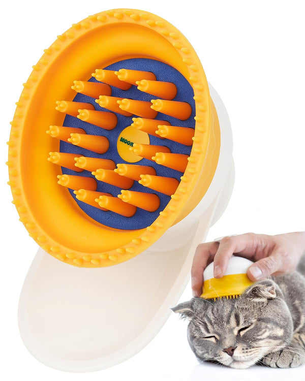 [] Cat Brush for Shedding Cats,Dogs, Kitten | Gentle Deshedding & Grooming Tool for Short or Long Hair | Safe Massage Brush for Sensitive Skin | Sturdy, Durable, and Portable