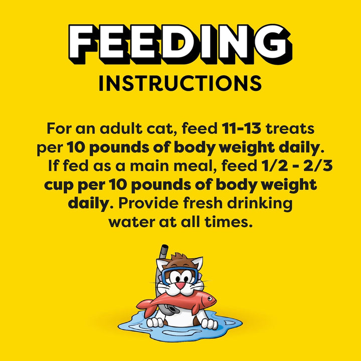 Classic Crunchy and Soft Cat Treats, Savory Salmon Flavor, 30 Oz. Tub