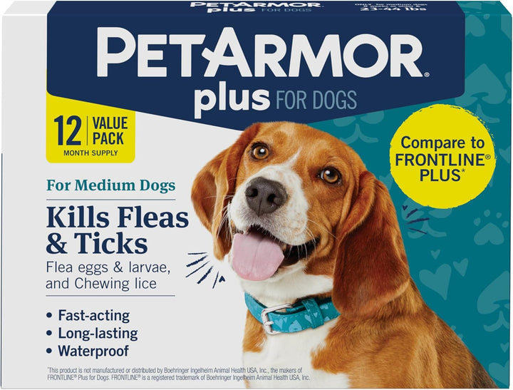 plus Flea and Tick Prevention for Cats over 1.5 Lbs, Cat Flea and Tick Treatment, 6 Doses, Waterproof Topical, Fast Acting