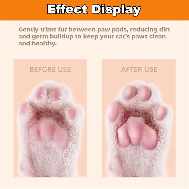 Belvedere Cat Trimmer, 2025 New Belvedir Cat Paw Grooming Trimmer Quiet, Waterproof Rechargeable Cats Shaver for Matted Fur Quiet with LED Light, 2 Wide Blades (1 Set)