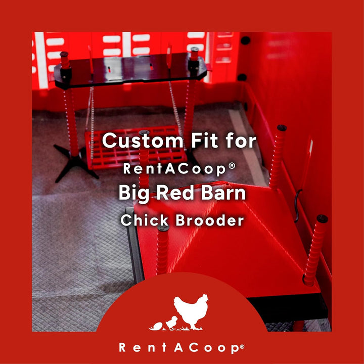 Hatchling Liners for Big Red Barn Pack of 12 - Odor-Control Chick Brooder Pads - Absorbent, Leakproof Bedding for Baby Chicks, Ducklings, and More (Big Red Barn Pack of 12)