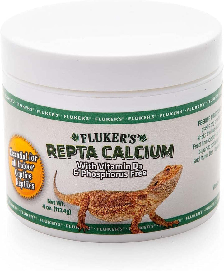 Calcium Reptile Supplement with Added Vitamin D3, 2 Oz.